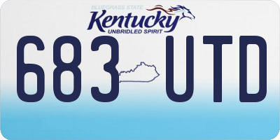 KY license plate 683UTD