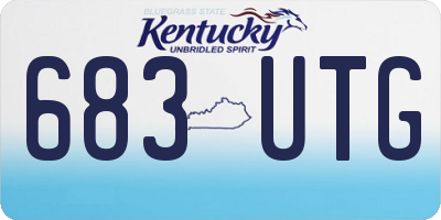 KY license plate 683UTG