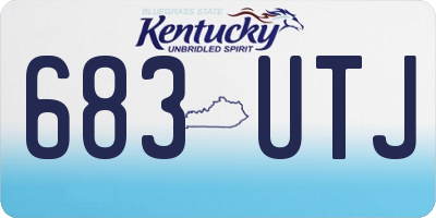 KY license plate 683UTJ