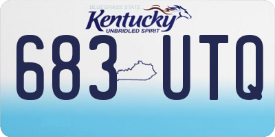 KY license plate 683UTQ