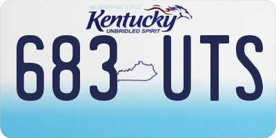 KY license plate 683UTS