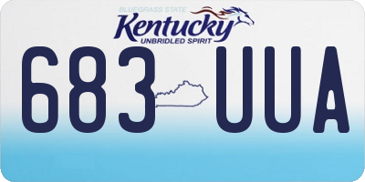 KY license plate 683UUA