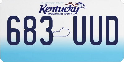 KY license plate 683UUD