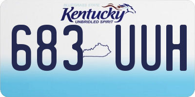 KY license plate 683UUH
