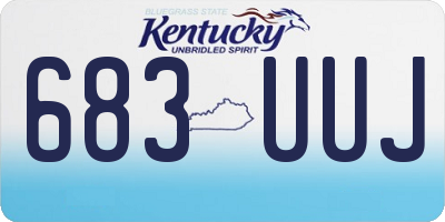 KY license plate 683UUJ
