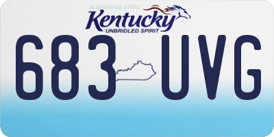 KY license plate 683UVG