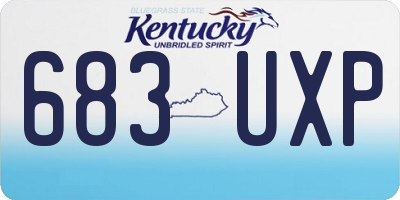 KY license plate 683UXP