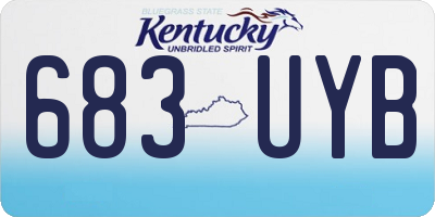 KY license plate 683UYB