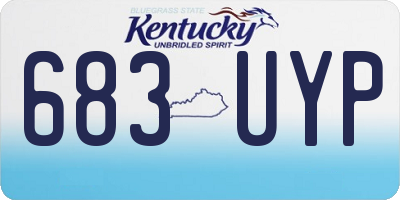KY license plate 683UYP