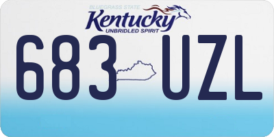 KY license plate 683UZL