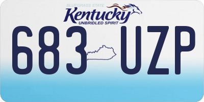 KY license plate 683UZP