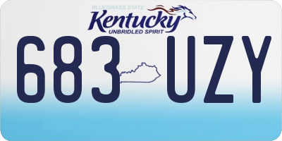 KY license plate 683UZY