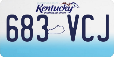KY license plate 683VCJ