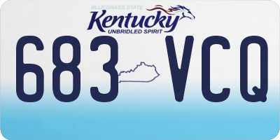 KY license plate 683VCQ