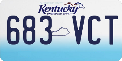KY license plate 683VCT