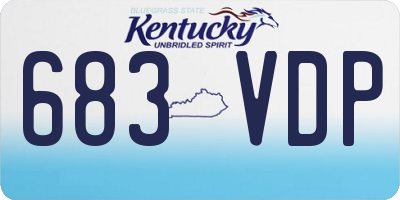 KY license plate 683VDP