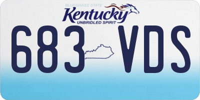 KY license plate 683VDS