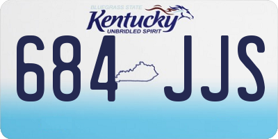 KY license plate 684JJS