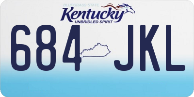KY license plate 684JKL