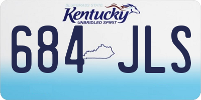 KY license plate 684JLS