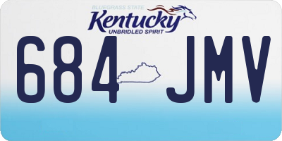 KY license plate 684JMV