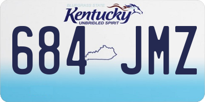 KY license plate 684JMZ