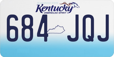 KY license plate 684JQJ