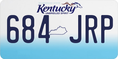 KY license plate 684JRP