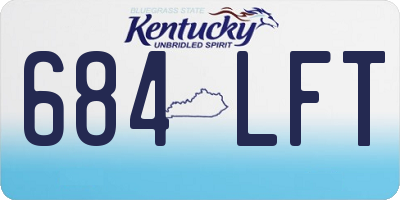 KY license plate 684LFT