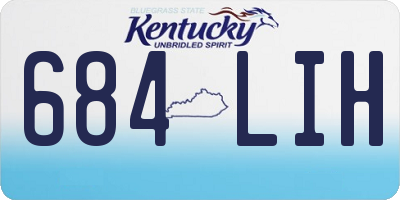 KY license plate 684LIH