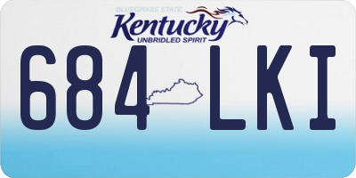 KY license plate 684LKI