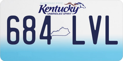 KY license plate 684LVL