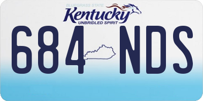 KY license plate 684NDS