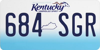 KY license plate 684SGR