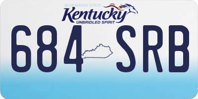 KY license plate 684SRB