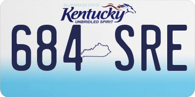 KY license plate 684SRE