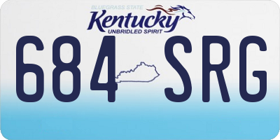 KY license plate 684SRG