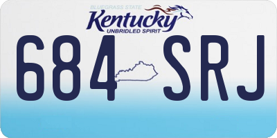 KY license plate 684SRJ
