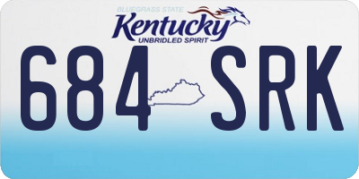 KY license plate 684SRK