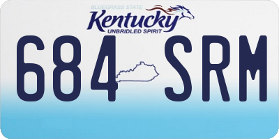 KY license plate 684SRM