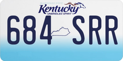 KY license plate 684SRR