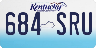 KY license plate 684SRU