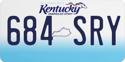 KY license plate 684SRY