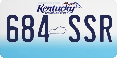 KY license plate 684SSR