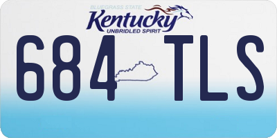 KY license plate 684TLS