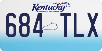 KY license plate 684TLX