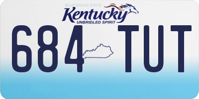 KY license plate 684TUT