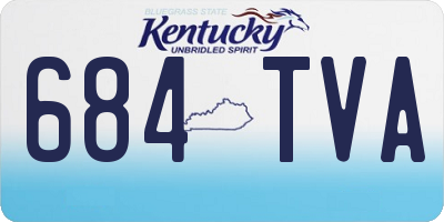 KY license plate 684TVA