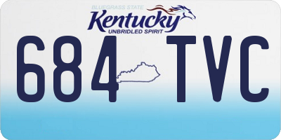 KY license plate 684TVC