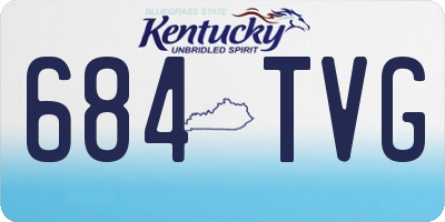 KY license plate 684TVG